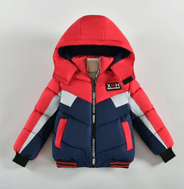 2023 Νέα παιδικά βαμβακερά ενδύματα για αγόρια Παχύ πάνελ παλτό με ψηλό γιακά με κουκούλα μόδας Ευέλικτα εξωτερικά ενδύματα βαμβακερά ρούχα