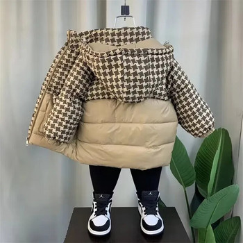 Παιδικό χειμωνιάτικο μπουφάν για αγόρια Κορίτσια πουπουλένιο παλτό με κουκούλα Μεγάλο παιδικό μπουφάν Χειμερινό μπουφάν Πανωφόρι πανωφόρι