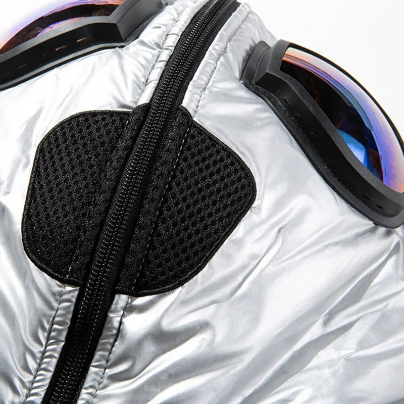 Dječja pamučna jakna s kapuljačom i naočalama Vjetrootporan zimski kaput za dječake Debela topla prošivena pamučna gornja odjeća