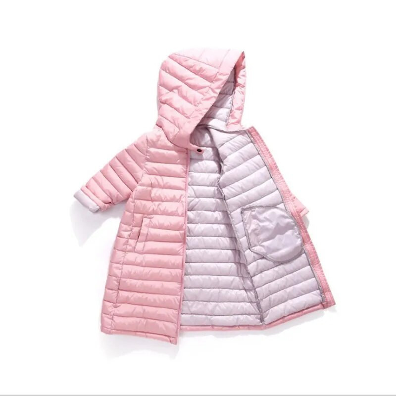 Talvine soojad riided Beebi poisid Tüdrukud Ule puuvillane mantel Laste Parkad Kapuutsiga pikk jope 3-12T Laste ülerõivad TZ476
