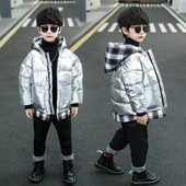 Boys Down Parkas Χειμώνας Παιδικά Χονδρά Παλτό Φούτερ Ρούχα για Εφήβους 4 έως 9 χρονών Παιδιά Ζεστό μπουφάν Βρεφικά πανωφόρια τοπ