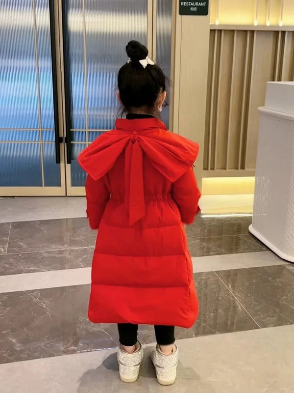 Παιδικά Χειμωνιάτικα Βαμβακερά μπουφάν Παχύ Κοριτσίστικα Ρούχα Παλτό Παιδικά Εξωτερικά Ενδύματα χιονιού με ζεστή κουκούλα TZ996