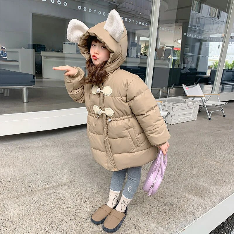 2-12 a Lastele pikad ülerõivad talveriided teismelistele tüdrukutele jakid lastele kapuutsiga mantlid TZ994