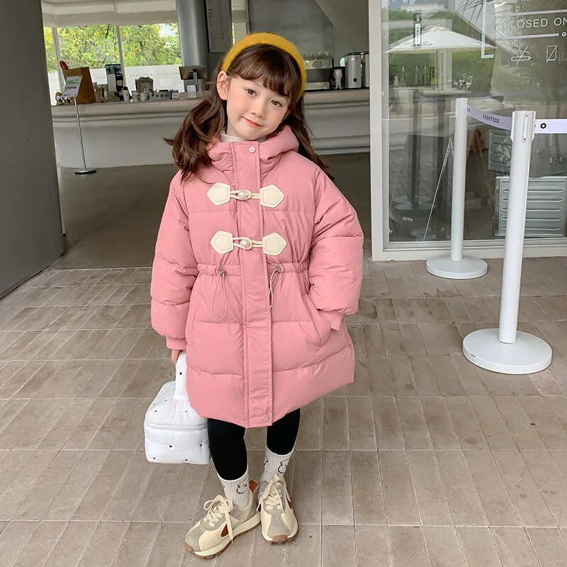 2-12 a Lastele pikad ülerõivad talveriided teismelistele tüdrukutele jakid lastele kapuutsiga mantlid TZ994