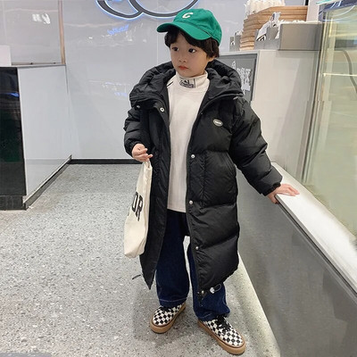 Καινούργιο παιδικό μπουφάν για κορίτσια Χοντρό μακρύ χειμωνιάτικο ζεστό παλτό Μόδα Πάρκα με κουκούλα Εξωτερικά ενδύματα Ρούχα για Παιδικά Κοριτσίστικα Ρούχα TZ911