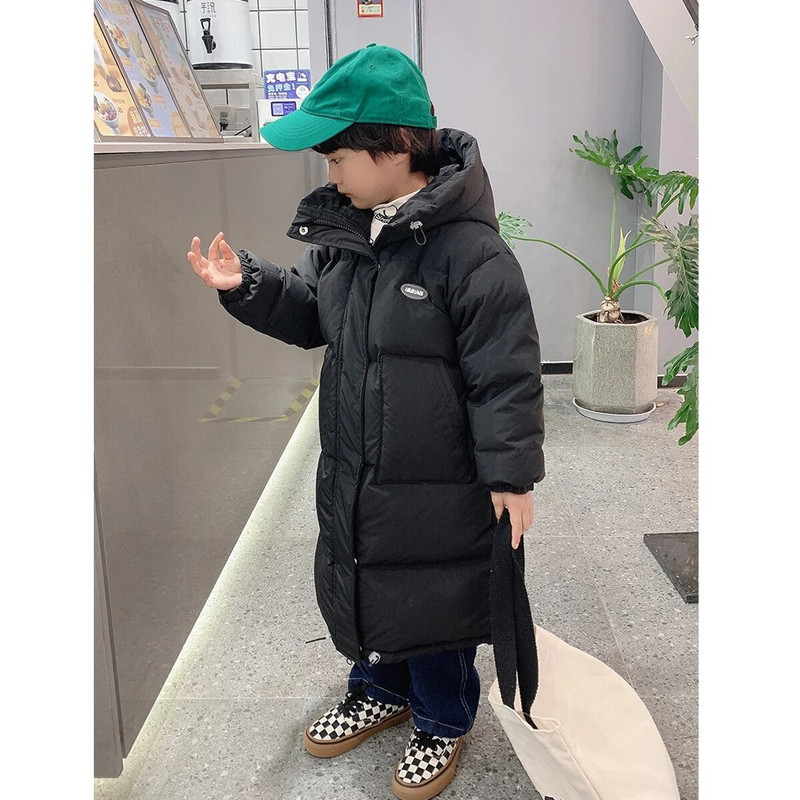 Καινούργιο παιδικό μπουφάν για κορίτσια Χοντρό μακρύ χειμωνιάτικο ζεστό παλτό Μόδα Πάρκα με κουκούλα Εξωτερικά ενδύματα Ρούχα για Παιδικά Κοριτσίστικα Ρούχα TZ911