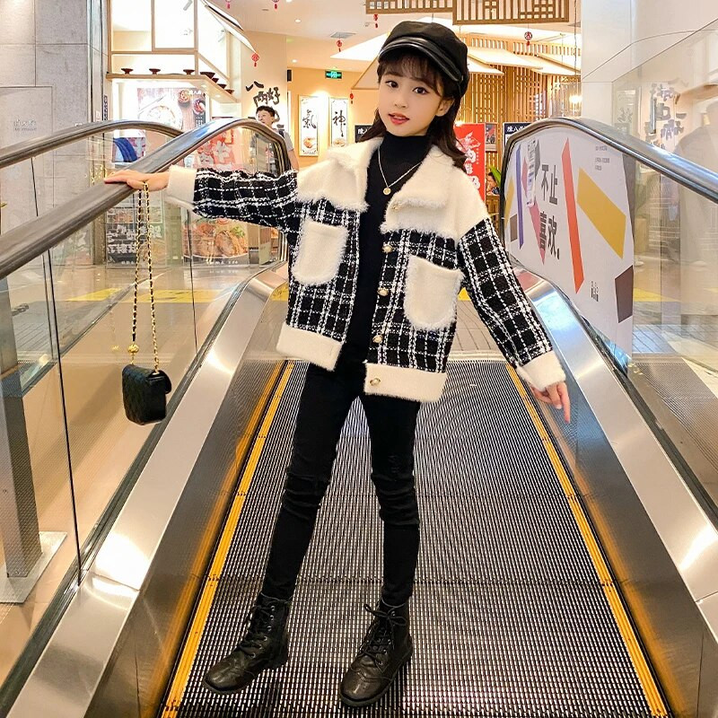 Uued sügisesed lasteriided Korea reväärid Mood Mantel Laste Joped Beebitüdrukud Palus soojad mantlid CH168