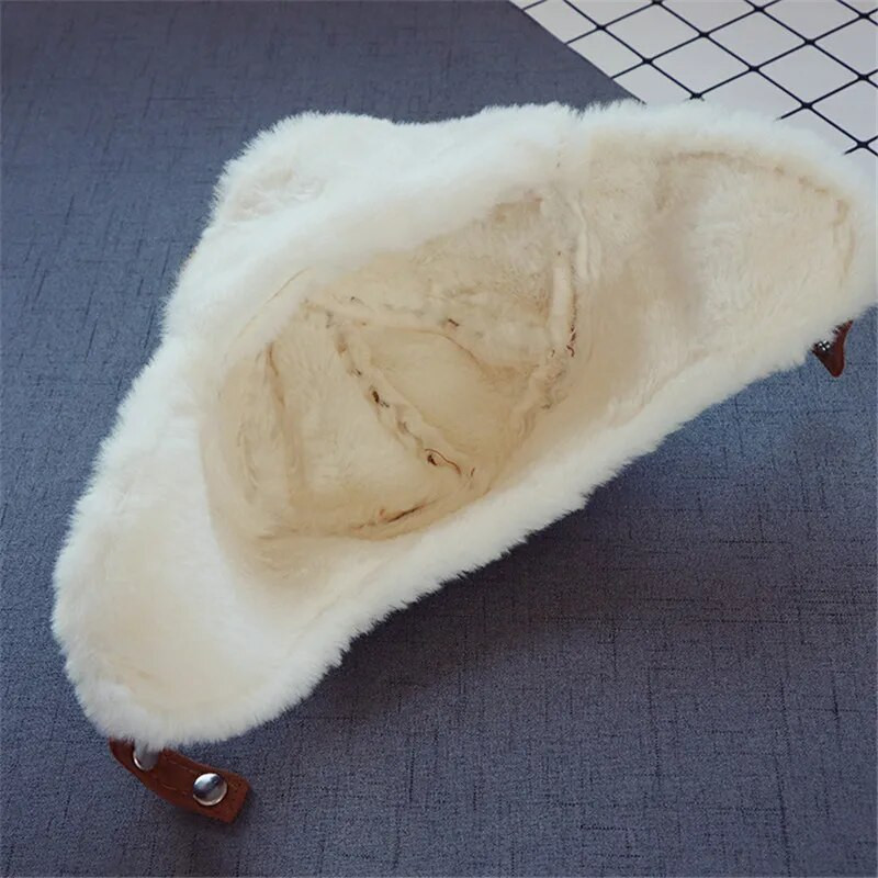 2023 m. Kids Beanies Žieminis kūdikis Vaikiškas megztas kepuraitė vaikams Mergaitėms Rusų Moterims Pastorintos Šiltos Kepurės Amžius 2–6 m. Ushanka Hat