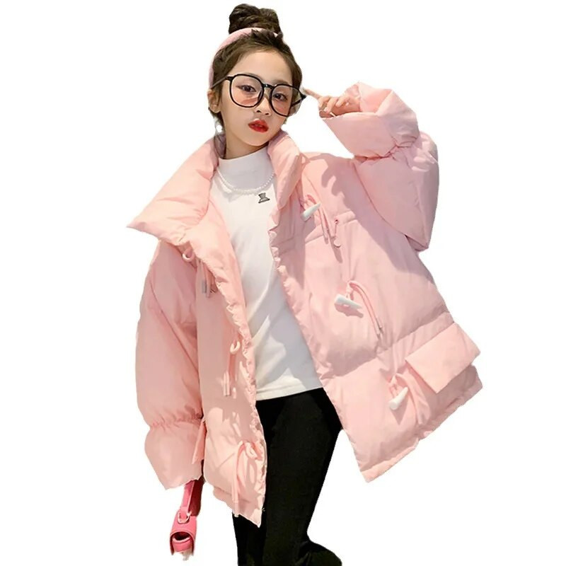 Jakna za djevojčice Pamučna debela zimska dječja široka dječja gornja odjeća Odjeća 5-14 godina Parka za tinejdžerice Snowsuit TZ969