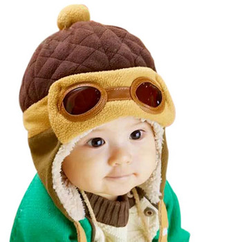 Χαριτωμένο μωρό χειμωνιάτικο καπέλο βρέφος πιλοτικό καπέλο νήπια Cool μωρά αγόρια κορίτσια Παιδιά Χειμώνας ζεστά παιδιά Πλεκτά καπέλα Καπέλο για 0-48 μηνών