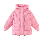 Χειμερινά νέα παλτό για κορίτσια Fashion Teens Thicken Ζεστά Εξωτερικά Μπουφάν Παιδικά Ρούχα για Κορίτσια 3-10 ετών Long Parkas TZ976