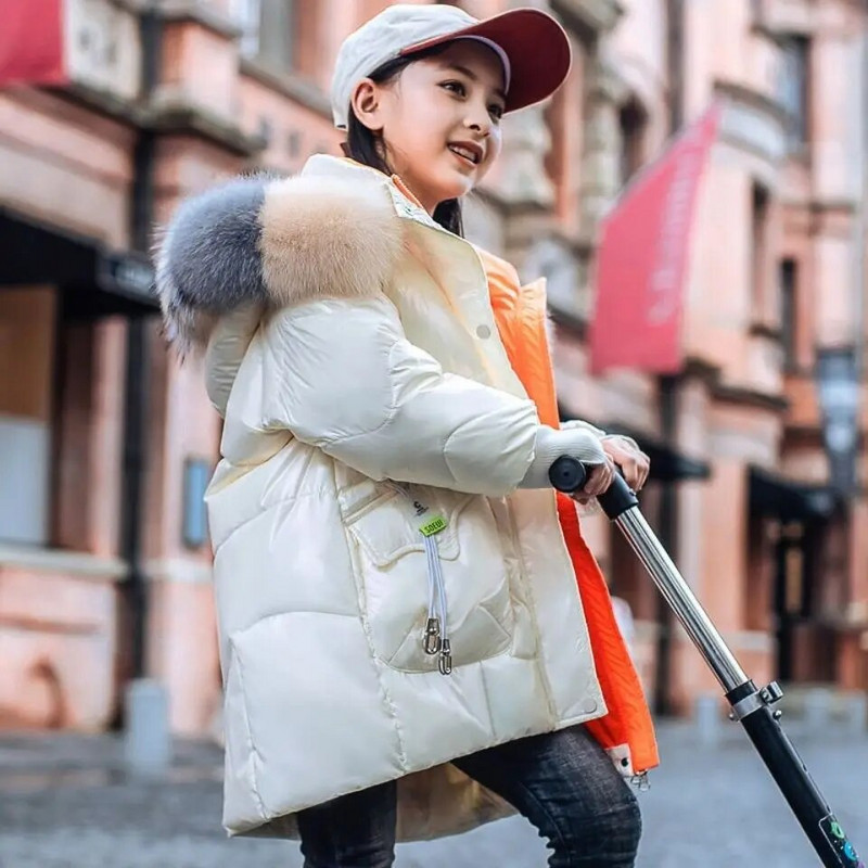 Lasteriided Tüdrukutele Puuvillased mantlid 2022 Sügistalvine Mood Soe jakid Tihendavad laste teismeliste riided TZ365