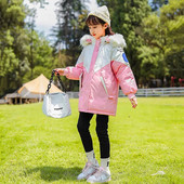 5–12-aastased lapsed, teismelised, puuvillane Parka ülerõivad, riided, lumeülikond, lastemantel, kapuutsiga jakk tüdrukutele, uued riided TZ433