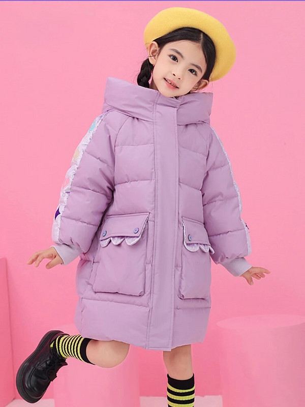Παιδικό πουπουλένιο παλτό μεσαίου μήκους χειμώνα Νέο μεγάλο εφηβικό Παιδικό παχύ τζάκετ για κορίτσια Φοιτητικό ζεστό παλτό CH212