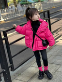 Talvised soojad ülerõivad Tüdrukute kapuutsiga sulejoped Vabaaja jope Lasteriided 2023 Uus beebi paksud puuvillased mantlid CH06