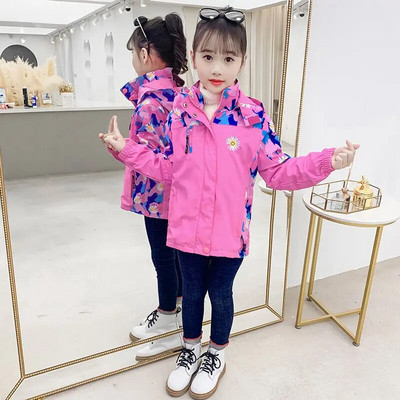 Tüdrukute suusarõivad talvel tihendavad spordirõivad jakk Laste soojad riided kevad uus mantel TZ121