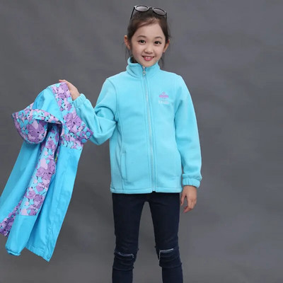 Tüdrukute suusarõivad talvel tihendavad spordirõivad jakk Laste soojad riided kevad uus mantel TZ121
