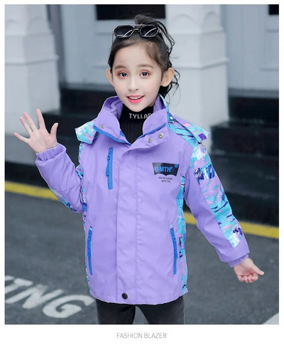 Tüdrukute suusarõivad talvel tihendavad spordirõivad jakk Laste soojad riided kevad uus mantel TZ121
