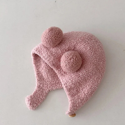 Uus Beebimüts Poistele Tüdrukutele Armsad Pomponist Mütsid Kapott Sügis Talvine Kõrva Soe Nokamüts Vastsündinud Lastele Mütsid Korallifliisist Lastemütsid