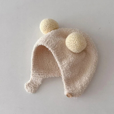 Uus Beebimüts Poistele Tüdrukutele Armsad Pomponist Mütsid Kapott Sügis Talvine Kõrva Soe Nokamüts Vastsündinud Lastele Mütsid Korallifliisist Lastemütsid