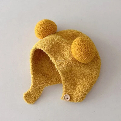 Uus Beebimüts Poistele Tüdrukutele Armsad Pomponist Mütsid Kapott Sügis Talvine Kõrva Soe Nokamüts Vastsündinud Lastele Mütsid Korallifliisist Lastemütsid