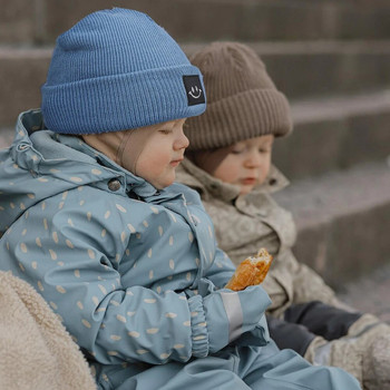 Γονέας-παιδί Χειμωνιάτικο Πλεκτό Καπέλο Ζεστό Skullcap Smile Patch Beanie Sold Children Bonnet Dad Mom Kids Crochet Hat Boy Girl Beanies