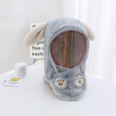 Laste mütsid Sügistalvised tuulekindlad mütsid+maskid lastele Kõrvakaitsed Tüdrukutele Poistele Müts Tuulekindel paksendatud Soe beebi Sallid