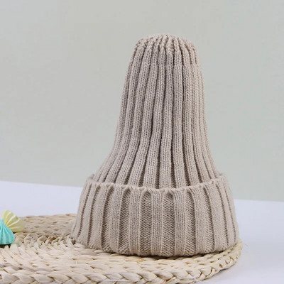 Jednobojna pletena dječja kapa zima proljeće Topla heklana kapa za dječake i djevojčice Dječja kapa za malu djecu Kapa s šeširom