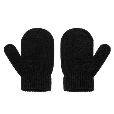 Drăguț tricotat pălărie pentru bebeluș cu pompon, groasă, caldă, fată, băiat, căciulă de iarnă pentru urechi, set de șapcă caldă pentru copii, mănuși, pălării, bonetă pentru nou-născut