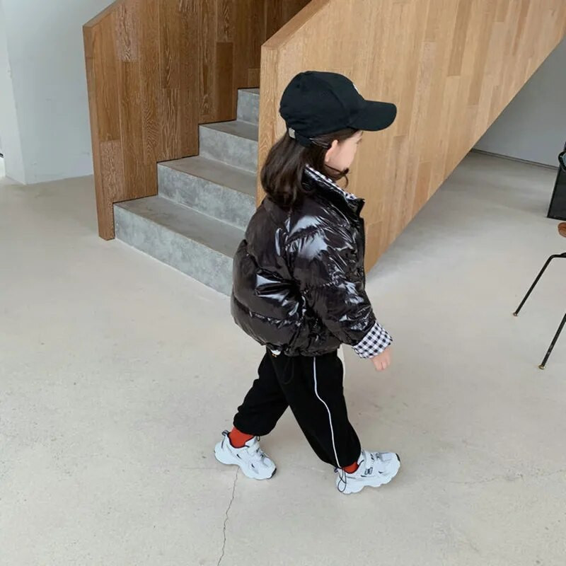 Uus poiste, tüdrukute sulejope sügistalvisteks ülerõivasteks, ruuduline poiste, kapuutsiga tõmblukuga mantel Lasteriided 5 6 7 aastat