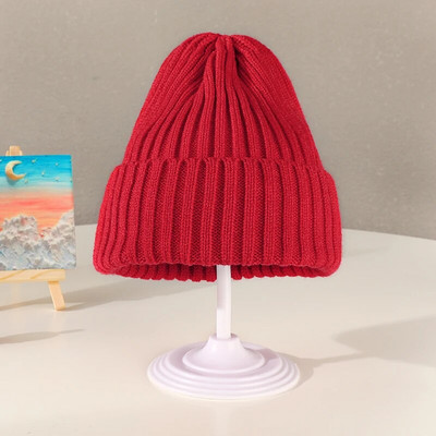 2022 Χειμώνας για μωρά για κοριτσάκια Γλυκά χρώματα καραμέλας Πλέξιμο πεπόνι καπέλο αγόρια Παιδιά Υπέροχο μαλακό ζεστό καπέλο εξωτερικού χώρου Παιδικό μάλλινο καπέλο