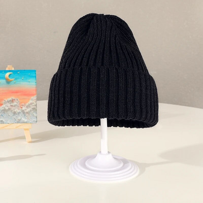 2022 Χειμώνας για μωρά για κοριτσάκια Γλυκά χρώματα καραμέλας Πλέξιμο πεπόνι καπέλο αγόρια Παιδιά Υπέροχο μαλακό ζεστό καπέλο εξωτερικού χώρου Παιδικό μάλλινο καπέλο