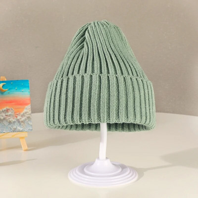 2022 Χειμώνας για μωρά για κοριτσάκια Γλυκά χρώματα καραμέλας Πλέξιμο πεπόνι καπέλο αγόρια Παιδιά Υπέροχο μαλακό ζεστό καπέλο εξωτερικού χώρου Παιδικό μάλλινο καπέλο