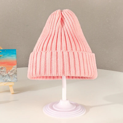 2022 Χειμώνας για μωρά για κοριτσάκια Γλυκά χρώματα καραμέλας Πλέξιμο πεπόνι καπέλο αγόρια Παιδιά Υπέροχο μαλακό ζεστό καπέλο εξωτερικού χώρου Παιδικό μάλλινο καπέλο