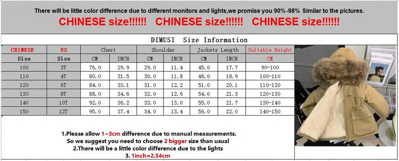 DIMUSI Χειμερινά παιδικά παλτό με επένδυση Μόδα για αγόρια Βαμβακερά μπουφάν με ζεστή κουκούλα Βρεφικά κοριτσίστικα μπουφάν από γούνινο γιακά Παιδικά ρούχα