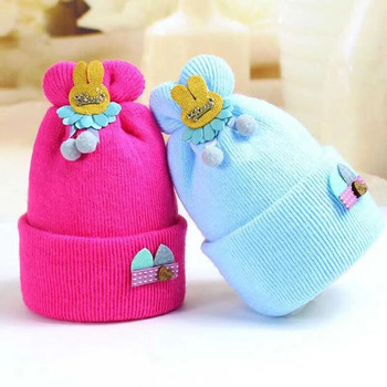 Νεογέννητα καπέλα για κοριτσάκι και αγόρι μωρό Μαλακό ζεστό βελονάκι πλεκτό καρτούν Beanie Cap Cute Baby Hats Χειμώνας για 0-6 Μηνών Μωρό