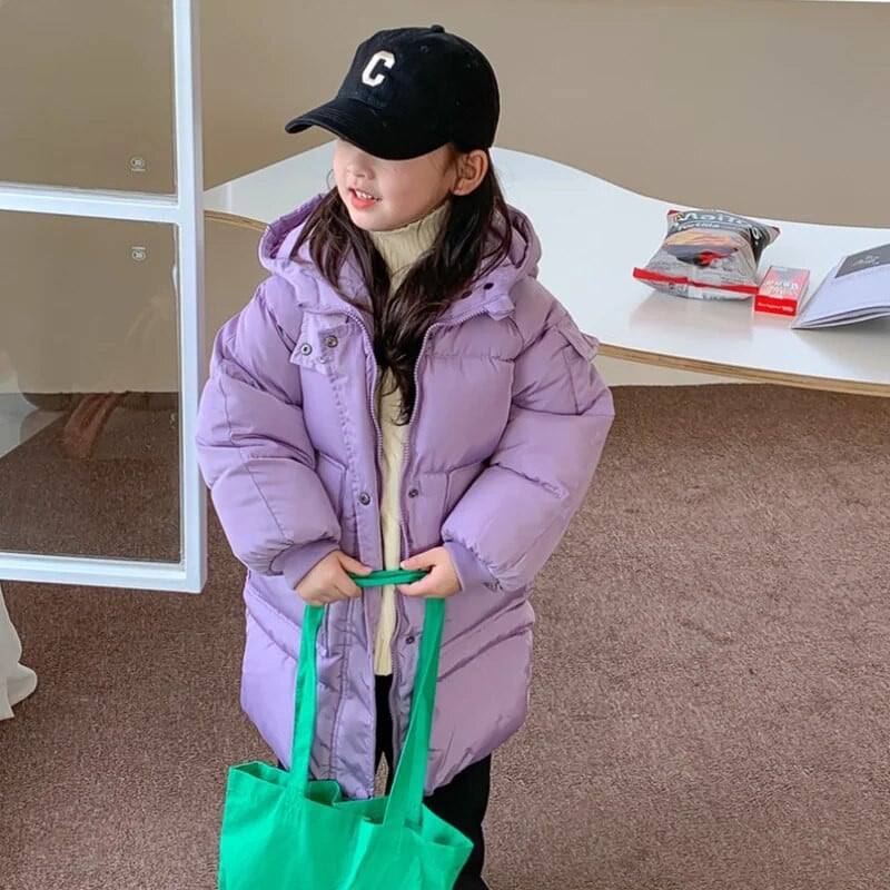 2023 Nou Menține Cald Toamnă Iarnă Băieți Fete Îmbrăcăminte exterioară cu glugă Haine Copii Copii Jachetă Parka Captusă cu bumbac groasă și caldă