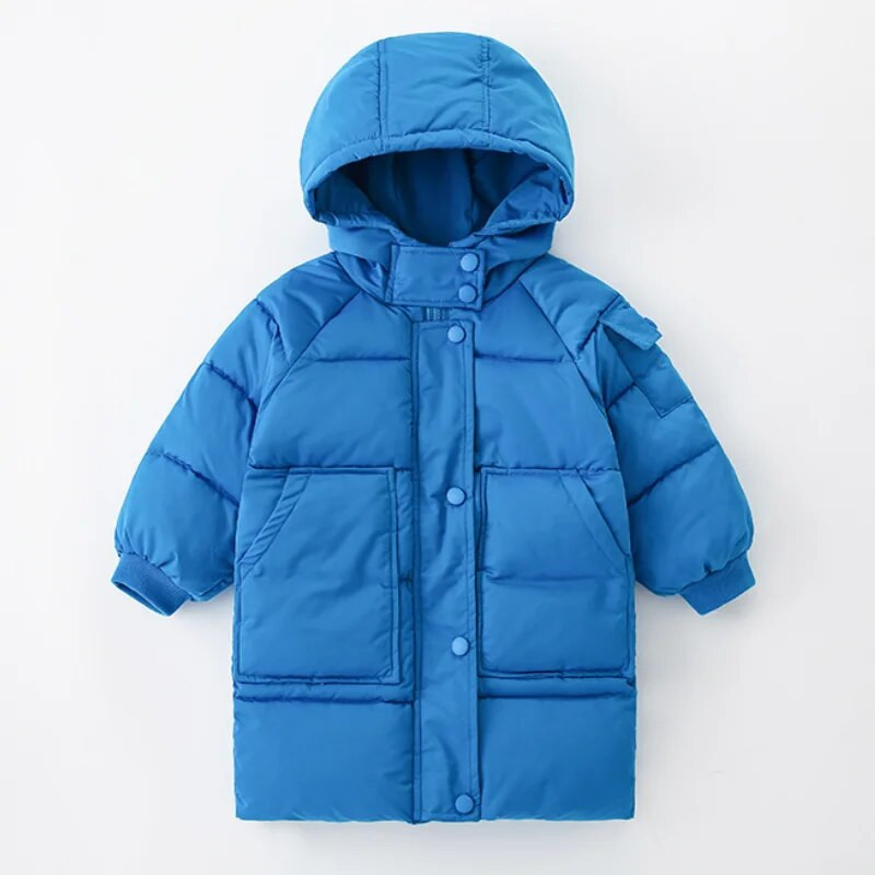 2023 Nou Menține Cald Toamnă Iarnă Băieți Fete Îmbrăcăminte exterioară cu glugă Haine Copii Copii Jachetă Parka Captusă cu bumbac groasă și caldă