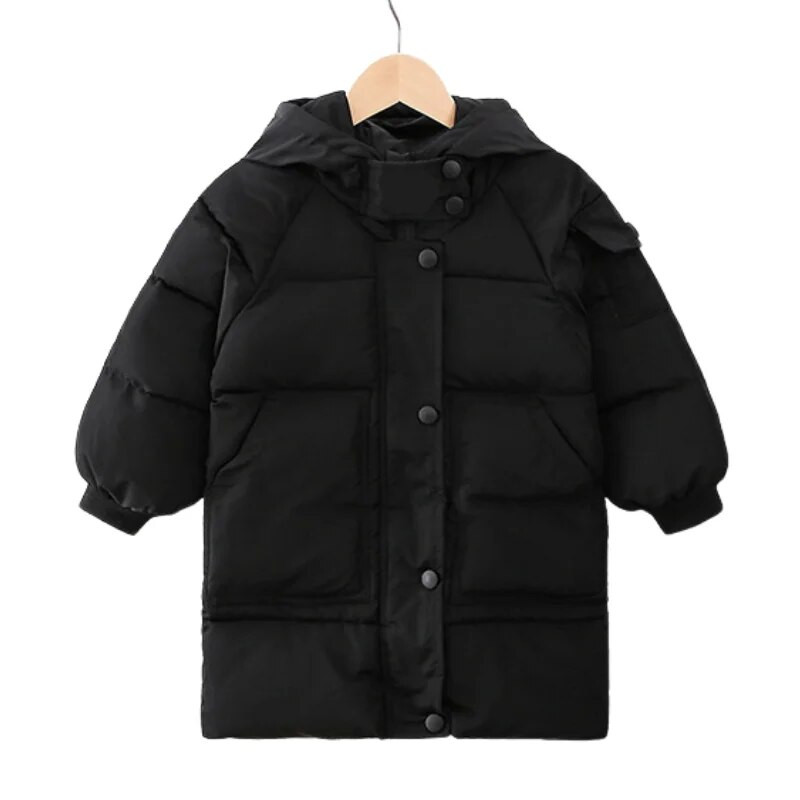 2023 Nou Menține Cald Toamnă Iarnă Băieți Fete Îmbrăcăminte exterioară cu glugă Haine Copii Copii Jachetă Parka Captusă cu bumbac groasă și caldă
