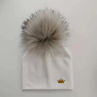 beebimüts vastsündinud puuvillased mütsid beebi pom pom kroon foto rekvisiidid laste laste müts poisi aksessuaarid väikelapse müts kapoti
