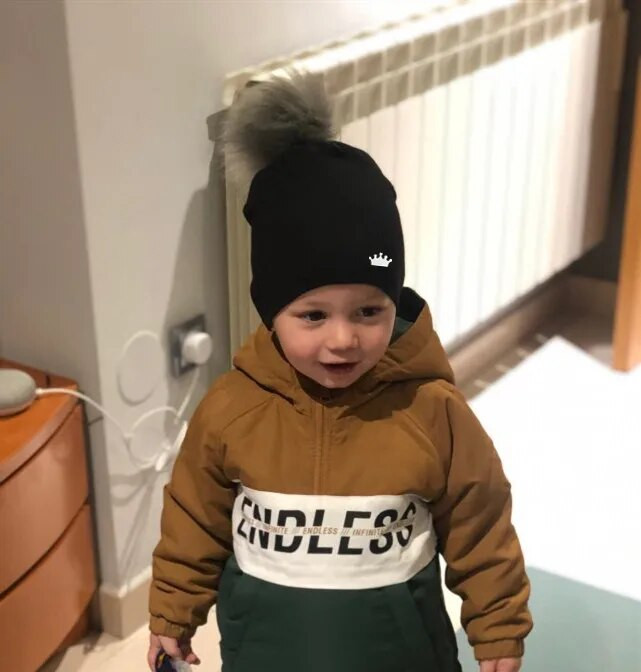 μωρό αγόρι καπέλο νεογέννητα βαμβακερά καπέλα baby pom pom στέμμα φωτο στηρίγματα παιδικά παιδικά καπέλο αγόρι αξεσουάρ καπέλο μικρών παιδιών καπό