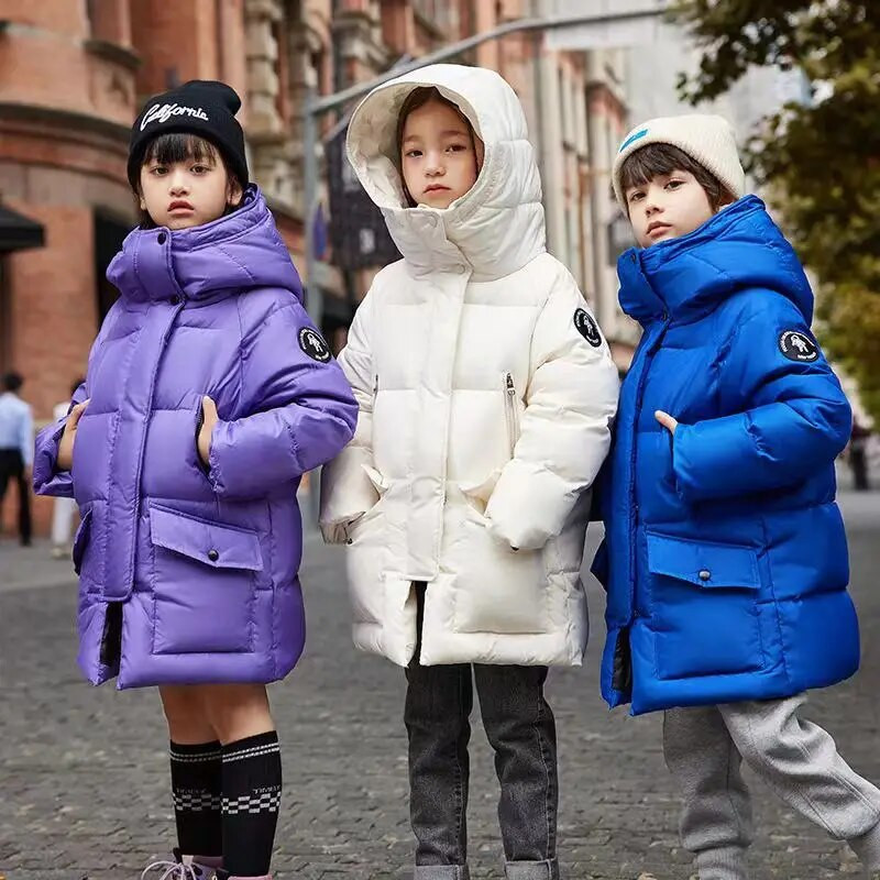 Παλτό 5-15 ετών Κορεάτικη μόδα για αγόρια κορίτσια Χειμερινό Παιδικό τζάκετ Παχύ Ζεστό Παιδικό Παιδικό Εξωτερικό Ενδύματα με φερμουάρ