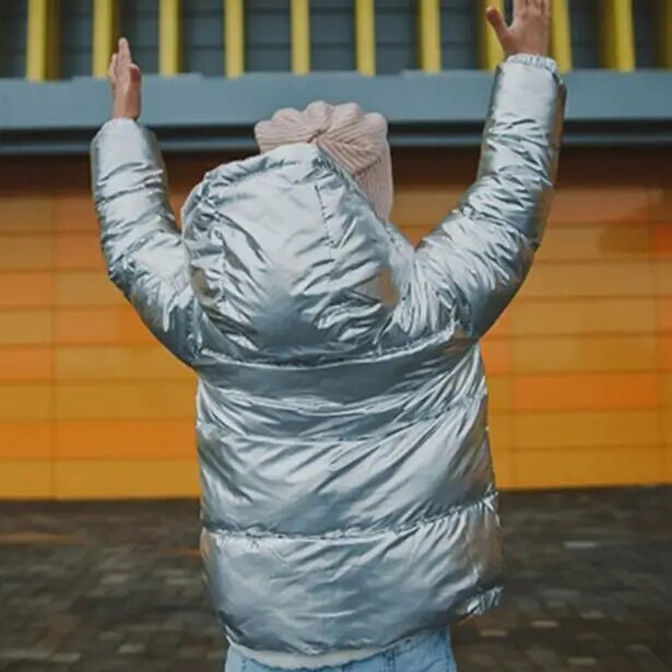 Vaikiška žieminė striukė vaikams mergaitėms sidabrinė auksinė juoda berniukų laisvalaikio paltas su gobtuvu kūdikių drabužiai viršutiniai drabužiai vaikiška Parka striukė sniego kostiumas