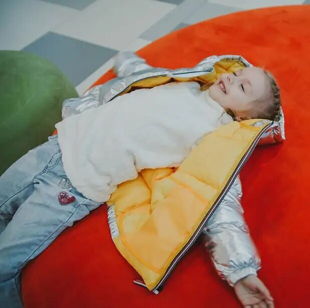 Vaikiška žieminė striukė vaikams mergaitėms sidabrinė auksinė juoda berniukų laisvalaikio paltas su gobtuvu kūdikių drabužiai viršutiniai drabužiai vaikiška Parka striukė sniego kostiumas