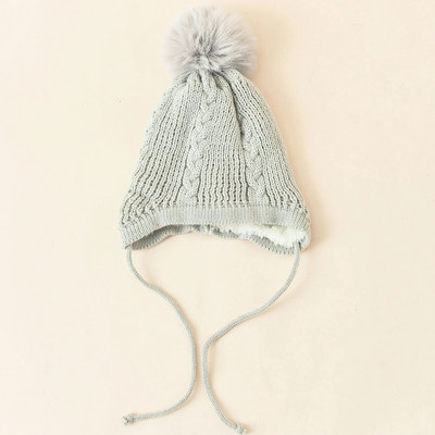 Kapa Zimska boja Zaštitna kapa Pulover Modni jednobojni uši za pletenje Unisex dječja zimska kapa s ušima Dječja zimska kapa Životinja