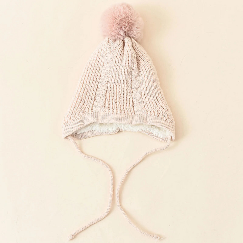 Kapa Zimska boja Zaštitna kapa Pulover Modni jednobojni uši za pletenje Unisex dječja zimska kapa s ušima Dječja zimska kapa Životinja