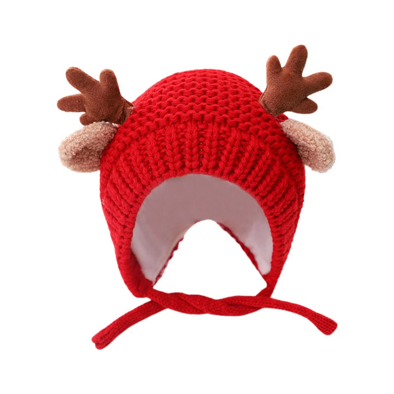 Pălărie tricotată băieți șapcă drăguț sugari pălărie copii căciuli pentru urechi de lână pentru copii șorțuri și pălării pentru copii