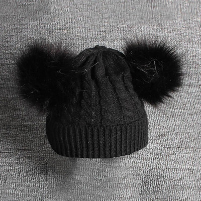 Knitting Hemming Hiarball Hoida talvepallimüts Laste villane soe Beebide müts Lastele Pantrid Kootud müts Lastele Koomilised mütsid
