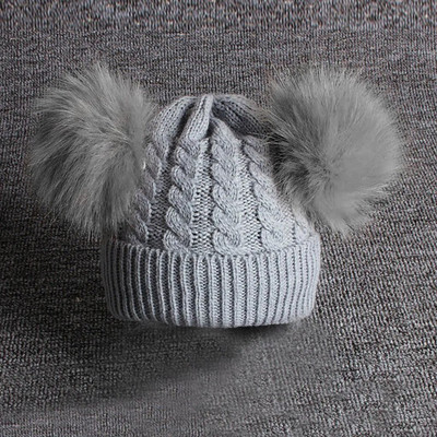Knitting Hemming Hiarball Hoida talvepallimüts Laste villane soe Beebide müts Lastele Pantrid Kootud müts Lastele Koomilised mütsid