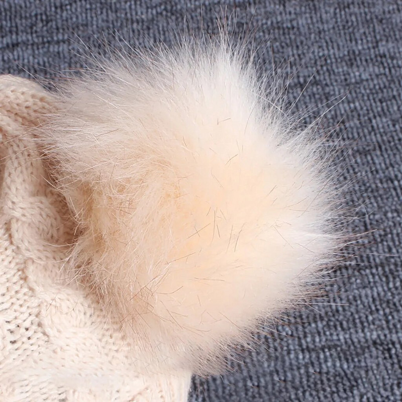 Mezgimas Hemming Hiarball Laikykite žieminę rutulinę kepurę vaikišką vilną šiltą kūdikių kepurė vaikišką panterą megztą kepurę vaikams komišką kepurę